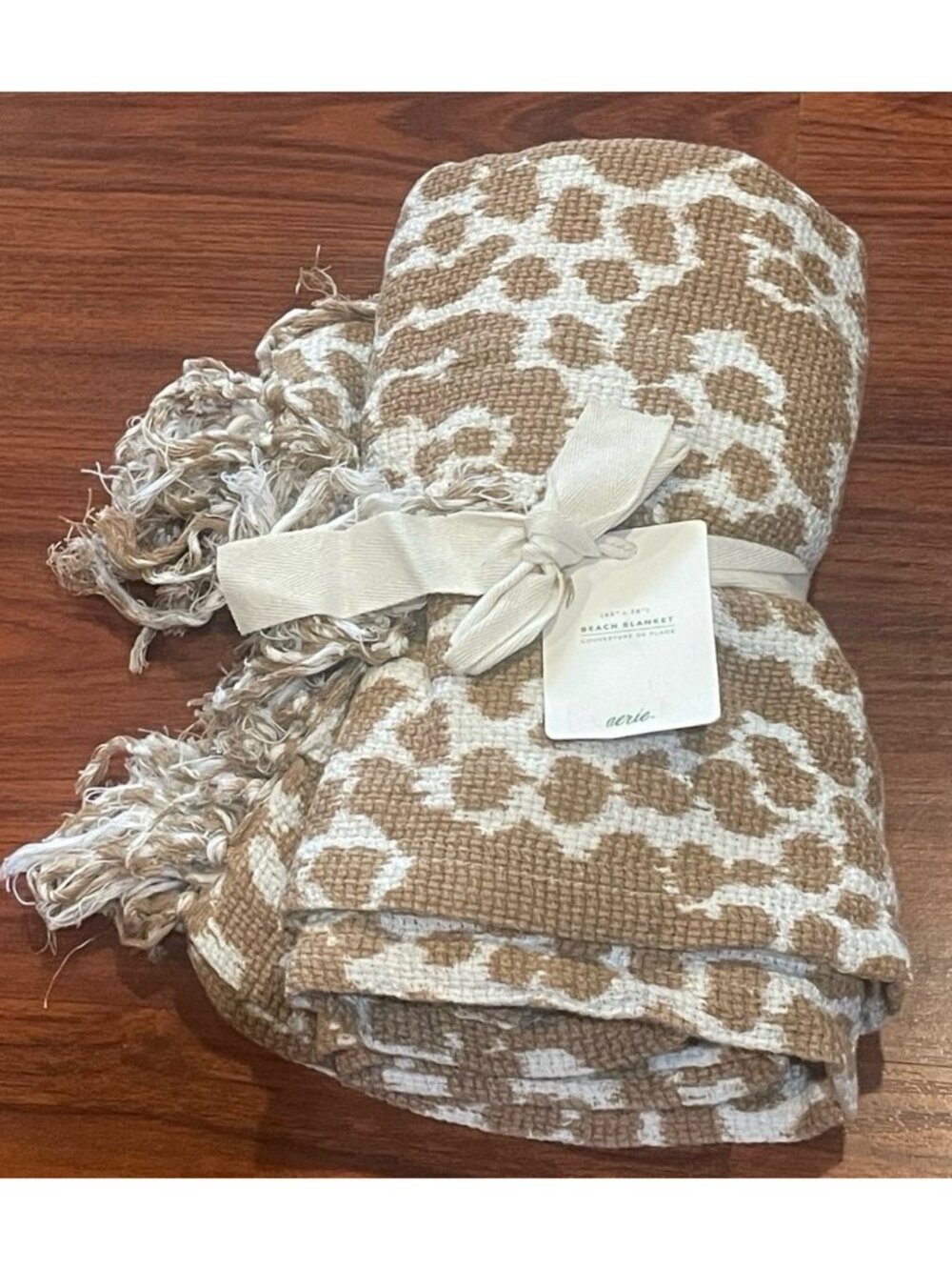 Aerie Leopard Print Beach Blanket Throw